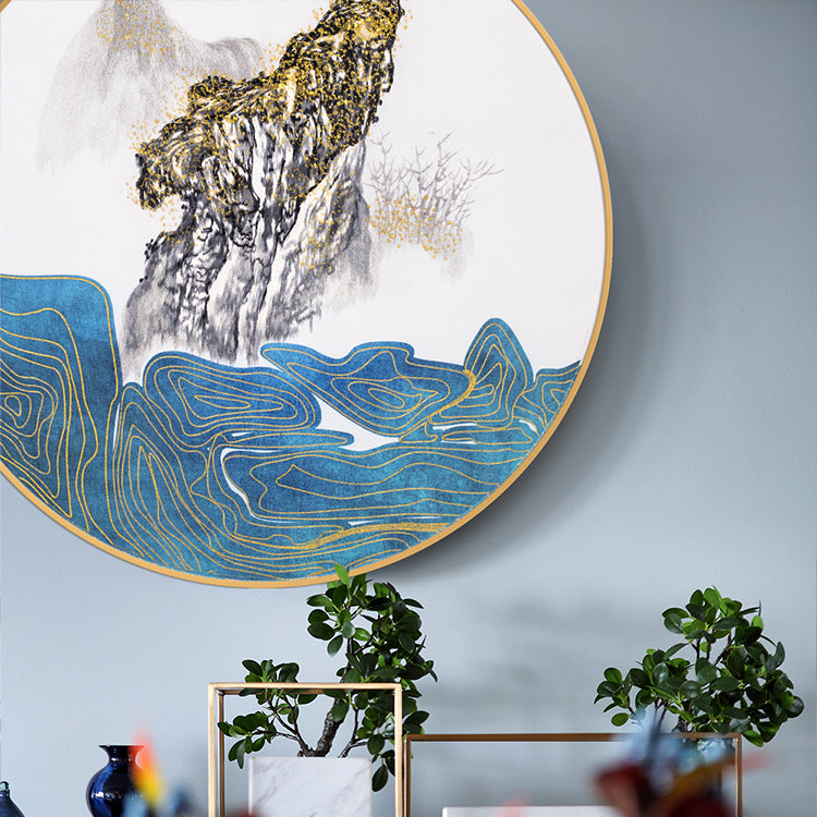 Decorative Art-Steep mountains and tall pine treesⅠⅠ-海智集-