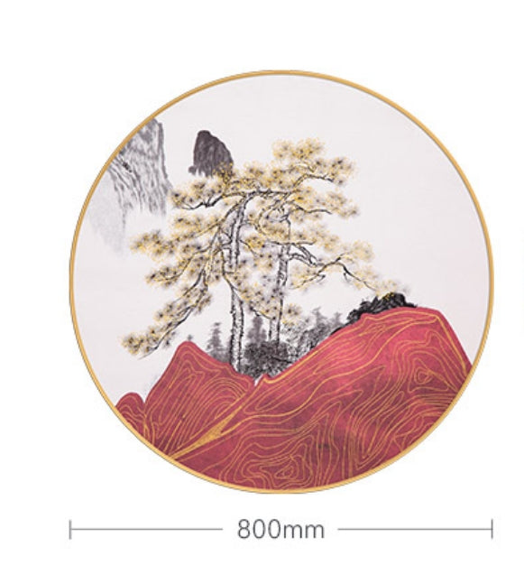 Decorative Art-Steep mountains and tall pine treesⅠ-海智集-