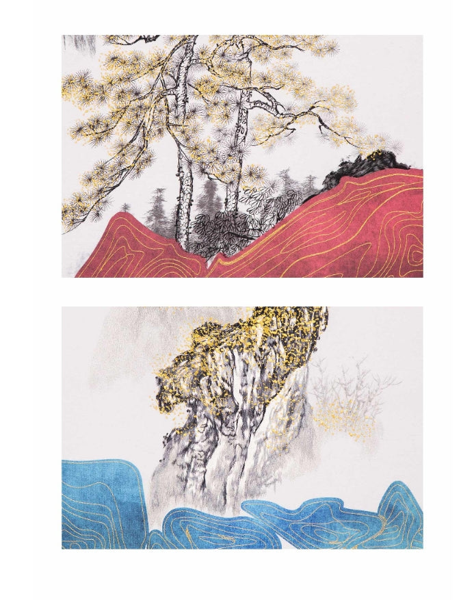 Decorative Art-Steep mountains and tall pine treesⅠⅠ-海智集-
