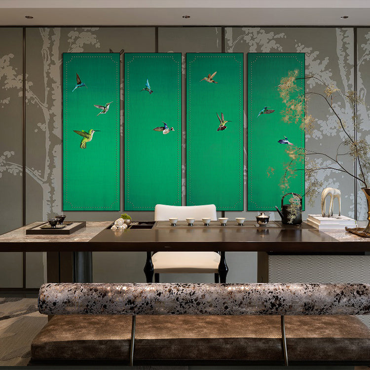 Decorative Art-Hummingbirds Dancing-海智集-