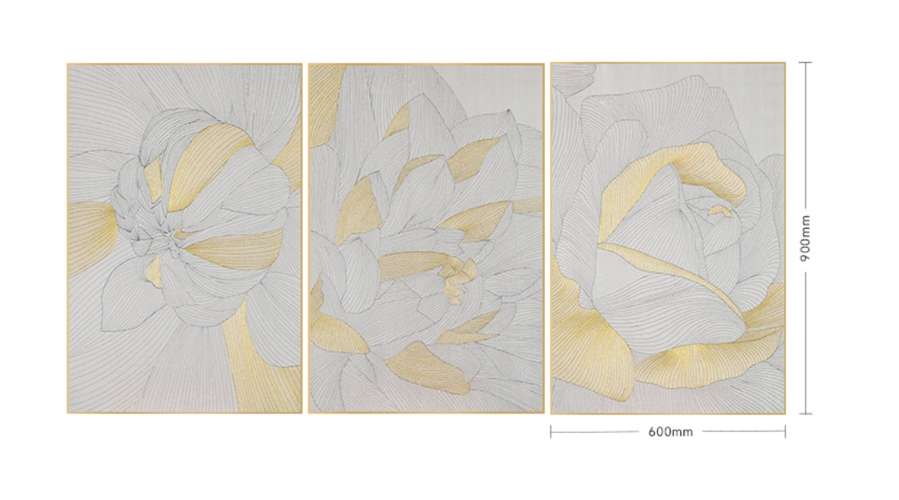 Commercial Suzhou Full Embroidery — framed, simulated silk, soft luster. Dual craftsmanship. Wholesale for decor firms, commercial use; home use too. Art decor for hotels, offices, residences.Bloom-海智集-