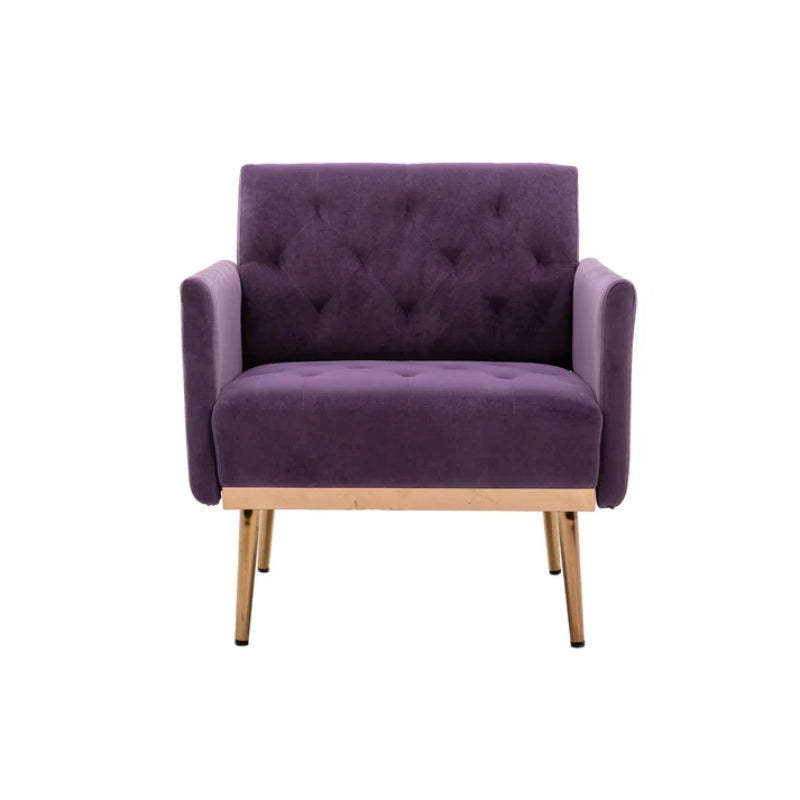 COOLMORE Accent Chair ,leisure single sofa with Rose Golden feet-海智集-Default-