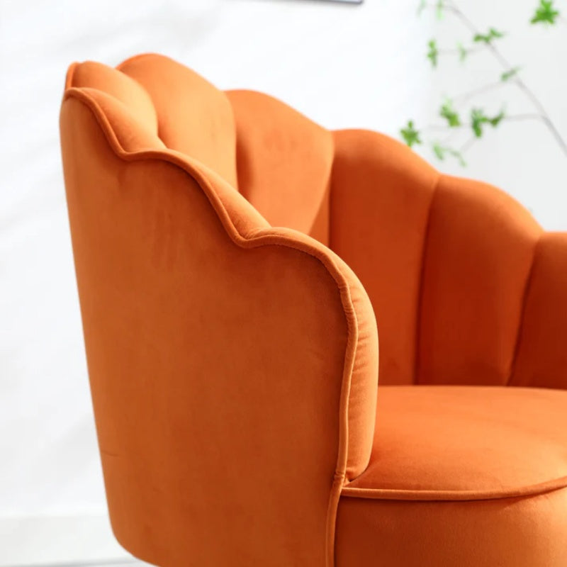 COOLMORE Swivel Barrel Chair, Comfy Round Accent Sofa Chair for Living Room, 360 Degree Swivel Barrel Club Chair, Leisure Arm Chair for Nursery, Hotel, Bedroom, Office, Lounge-海智集-Default-
