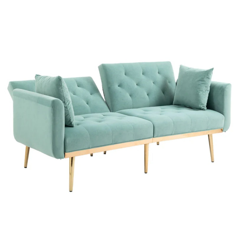 COOLMORE Velvet Sofa , Accent sofa .loveseat sofa with metal feet-海智集-Default-