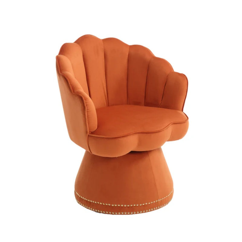 COOLMORE Swivel Barrel Chair, Comfy Round Accent Sofa Chair for Living Room, 360 Degree Swivel Barrel Club Chair, Leisure Arm Chair for Nursery, Hotel, Bedroom, Office, Lounge-海智集-Default-