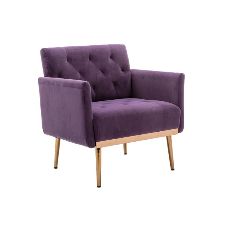 COOLMORE Accent Chair ,leisure single sofa with Rose Golden feet-海智集-Default-