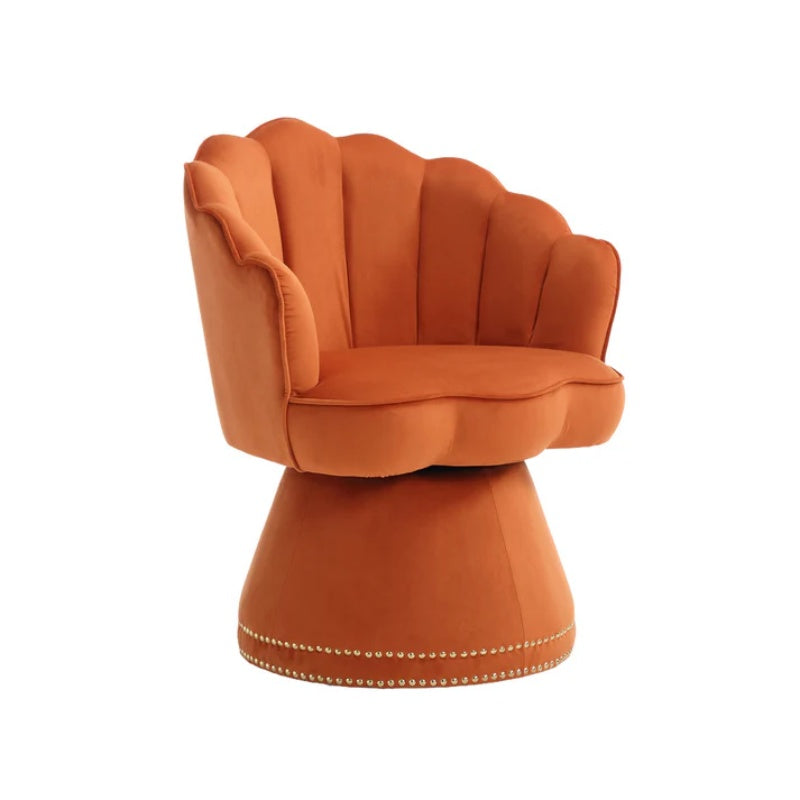 COOLMORE Swivel Barrel Chair, Comfy Round Accent Sofa Chair for Living Room, 360 Degree Swivel Barrel Club Chair, Leisure Arm Chair for Nursery, Hotel, Bedroom, Office, Lounge-海智集-Default-