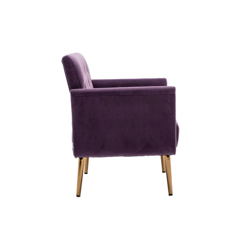 COOLMORE Accent Chair ,leisure single sofa with Rose Golden feet-海智集-Default-