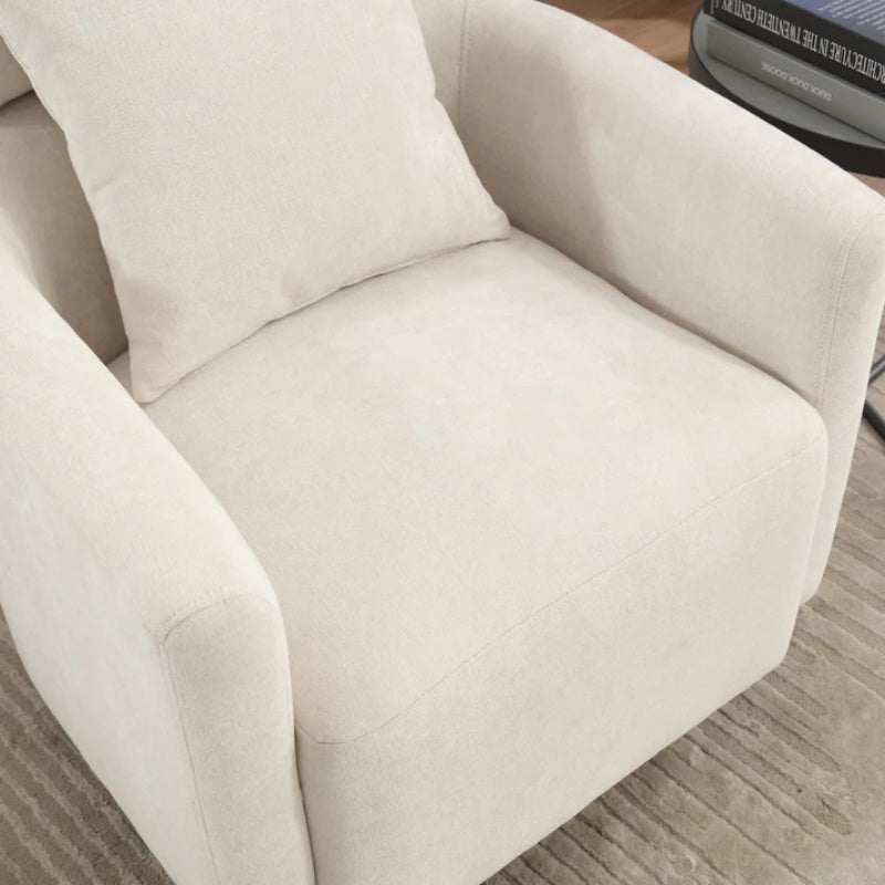 COOLMORE 360 degree rotation design, multi-gear adjustment backrest, soft and comfortable chenille fabric, ergonomic design of the living room chair-海智集-Default-