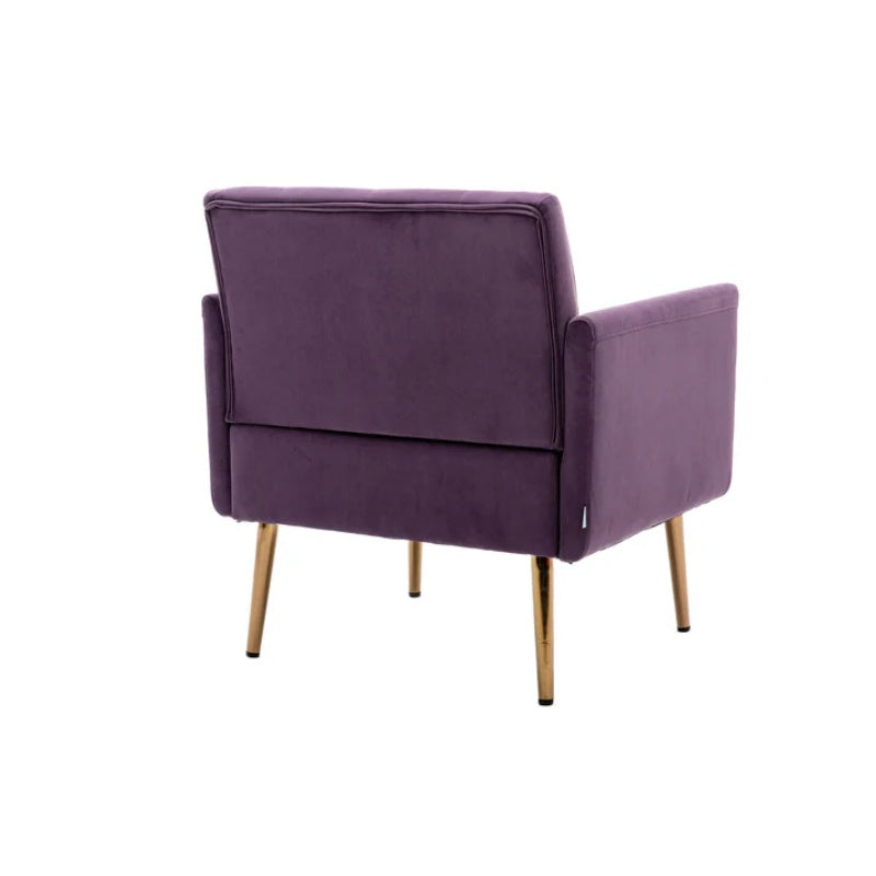 COOLMORE Accent Chair ,leisure single sofa with Rose Golden feet-海智集-Default-