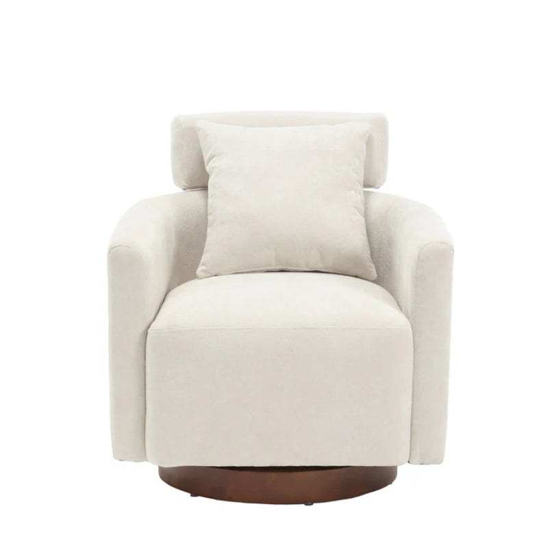 COOLMORE 360 degree rotation design, multi-gear adjustment backrest, soft and comfortable chenille fabric, ergonomic design of the living room chair-海智集-Default-