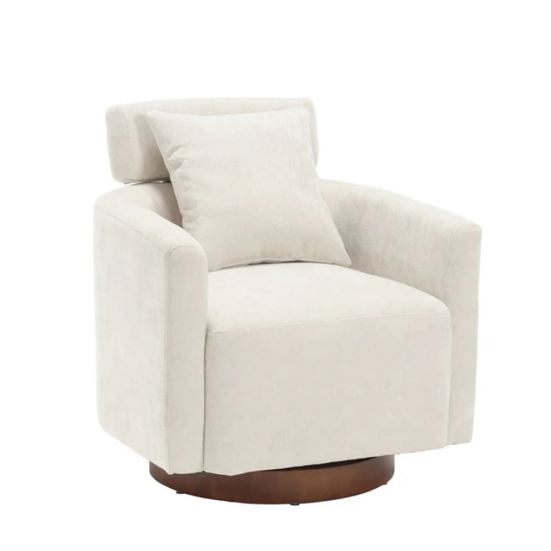 COOLMORE 360 degree rotation design, multi-gear adjustment backrest, soft and comfortable chenille fabric, ergonomic design of the living room chair-海智集-Default-
