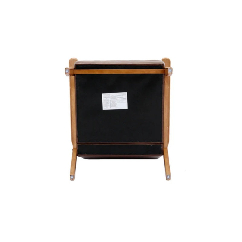 Leisure Chair with Solid Wood Armrest and Feet, Mid-Century Modern Accent chair, for Living Room Bedroom Studio chair-海智集-Default-