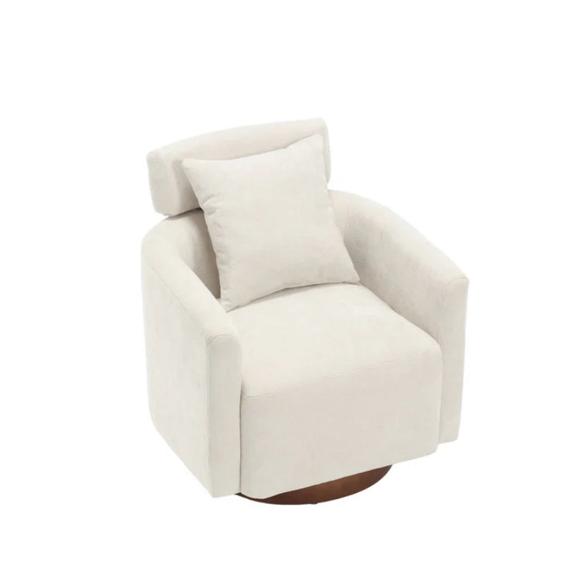 COOLMORE 360 degree rotation design, multi-gear adjustment backrest, soft and comfortable chenille fabric, ergonomic design of the living room chair-海智集-Default-