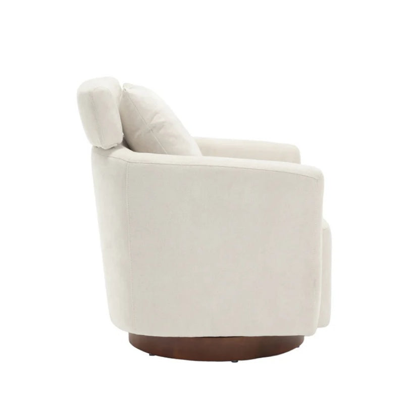 COOLMORE 360 degree rotation design, multi-gear adjustment backrest, soft and comfortable chenille fabric, ergonomic design of the living room chair-海智集-Default-
