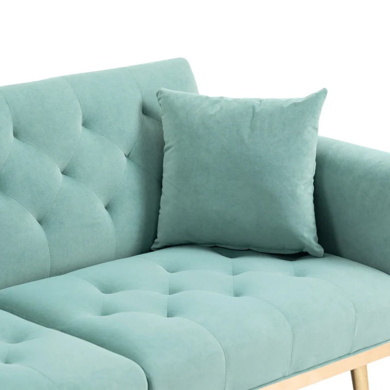 COOLMORE Velvet Sofa , Accent sofa .loveseat sofa with metal feet-海智集-Default-