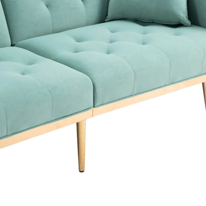 COOLMORE Velvet Sofa , Accent sofa .loveseat sofa with metal feet-海智集-Default-