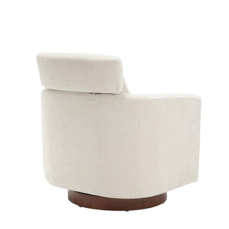 COOLMORE 360 degree rotation design, multi-gear adjustment backrest, soft and comfortable chenille fabric, ergonomic design of the living room chair-海智集-Default-