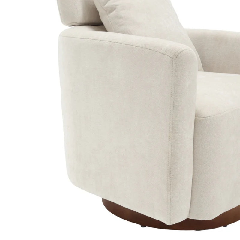 COOLMORE 360 degree rotation design, multi-gear adjustment backrest, soft and comfortable chenille fabric, ergonomic design of the living room chair-海智集-Default-