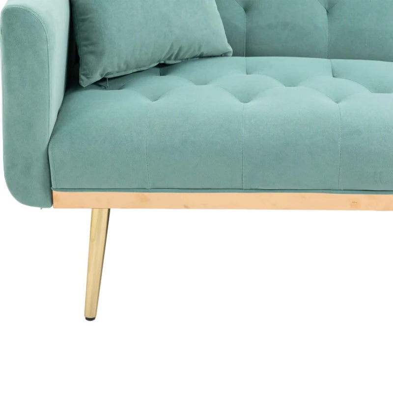 COOLMORE Velvet Sofa , Accent sofa .loveseat sofa with metal feet-海智集-Default-