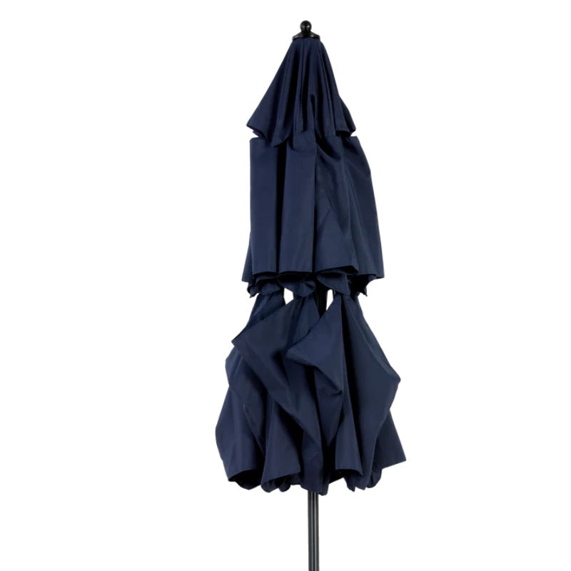 Aluminium 10ft 3 Tier Auto-tilt Umbrella ,Outdoor Patio Umbrella - Market Table Pool Deck Umbrella (Base Not Included) - (Navy blue )-海智集-Default-