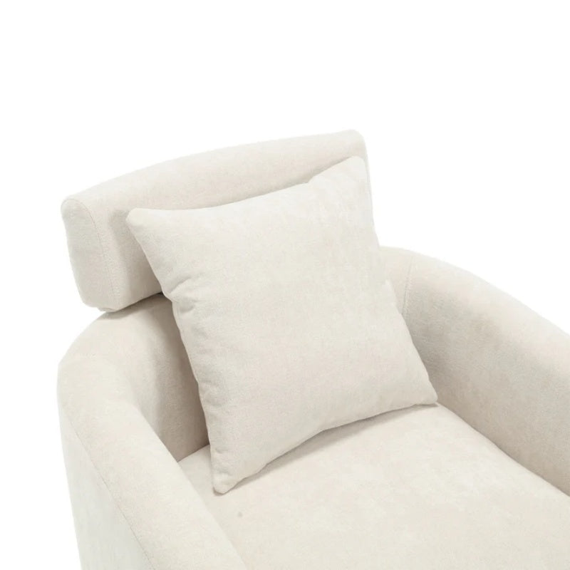 COOLMORE 360 degree rotation design, multi-gear adjustment backrest, soft and comfortable chenille fabric, ergonomic design of the living room chair-海智集-Default-