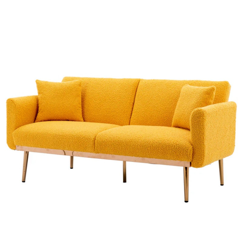 COOLMORE Velvet Sofa , Accent sofa .loveseat sofa with metal feet-海智集-Default-