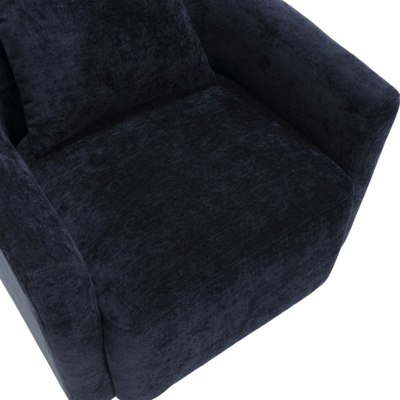 COOLMORE 360 degree rotation design, multi-gear adjustment backrest, soft and comfortable chenille fabric, ergonomic design of the living room chair-海智集-Default-