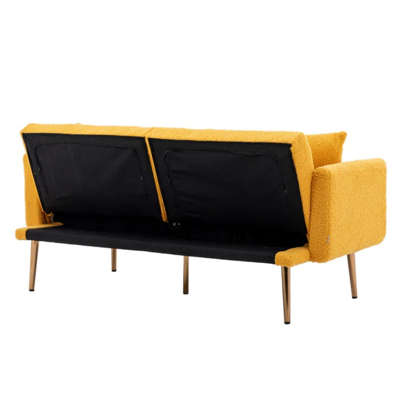 COOLMORE Velvet Sofa , Accent sofa .loveseat sofa with metal feet-海智集-Default-