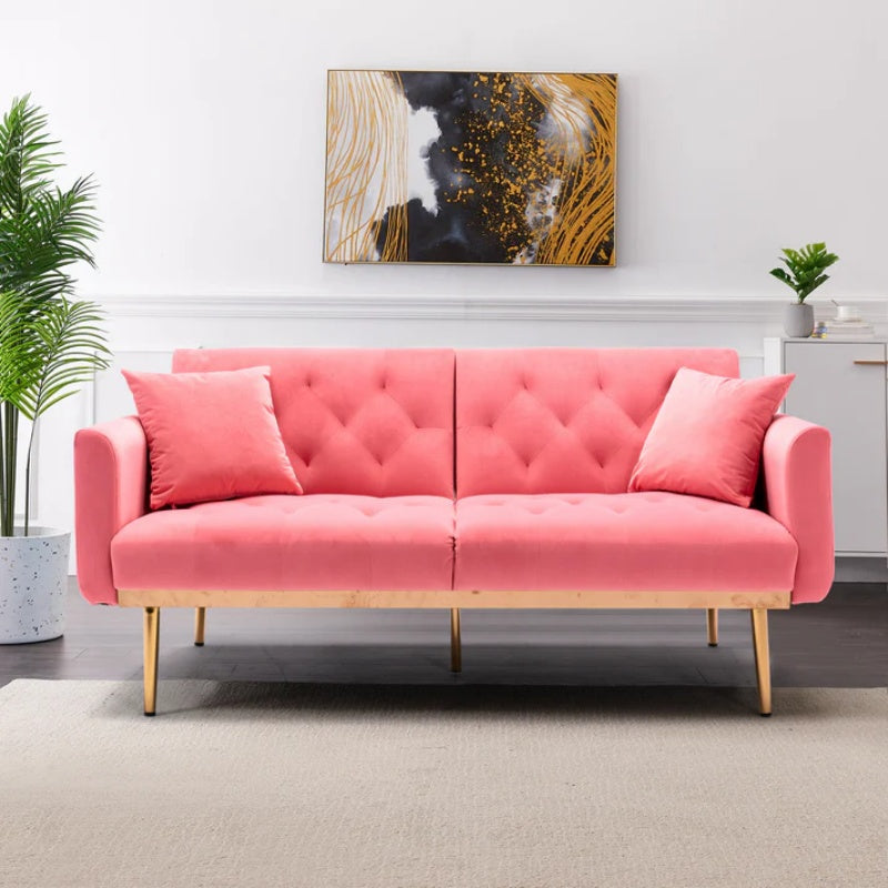 COOLMORE Velvet Sofa , Accent sofa .loveseat sofa with metal feet-海智集-Default-
