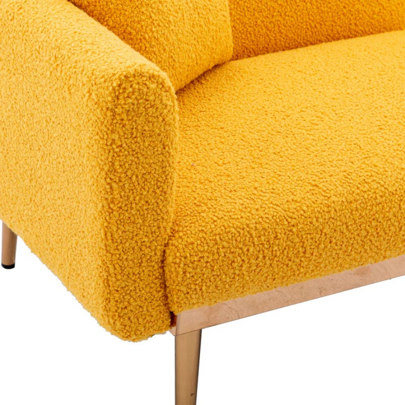 COOLMORE Velvet Sofa , Accent sofa .loveseat sofa with metal feet-海智集-Default-