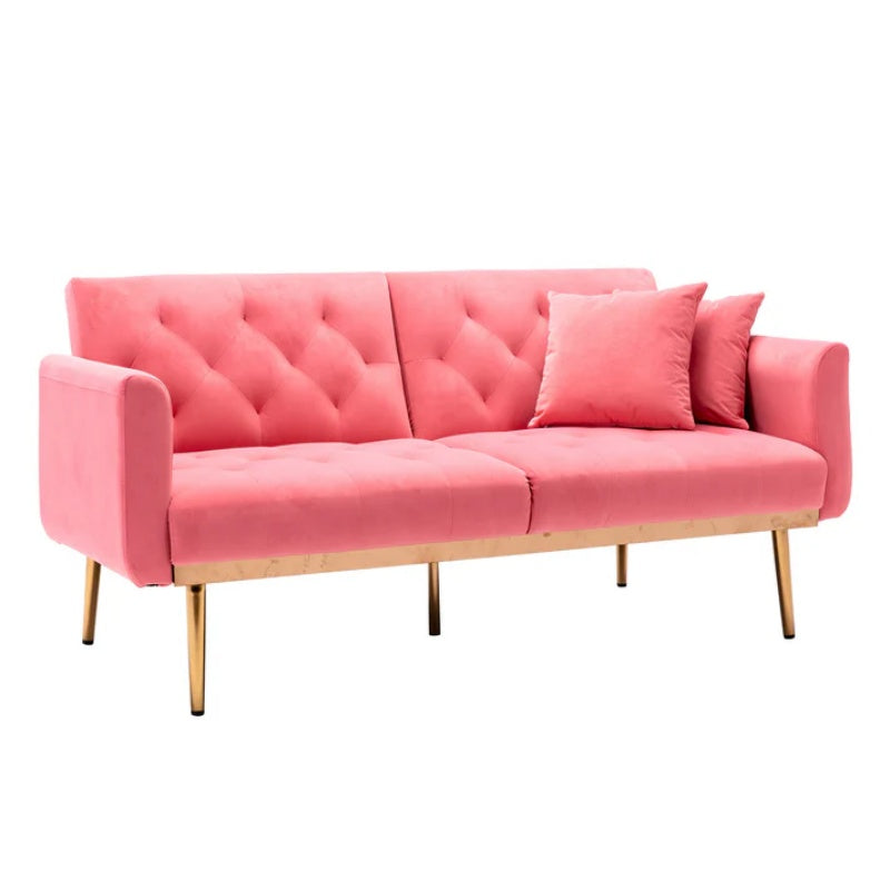 COOLMORE Velvet Sofa , Accent sofa .loveseat sofa with metal feet-海智集-Default-