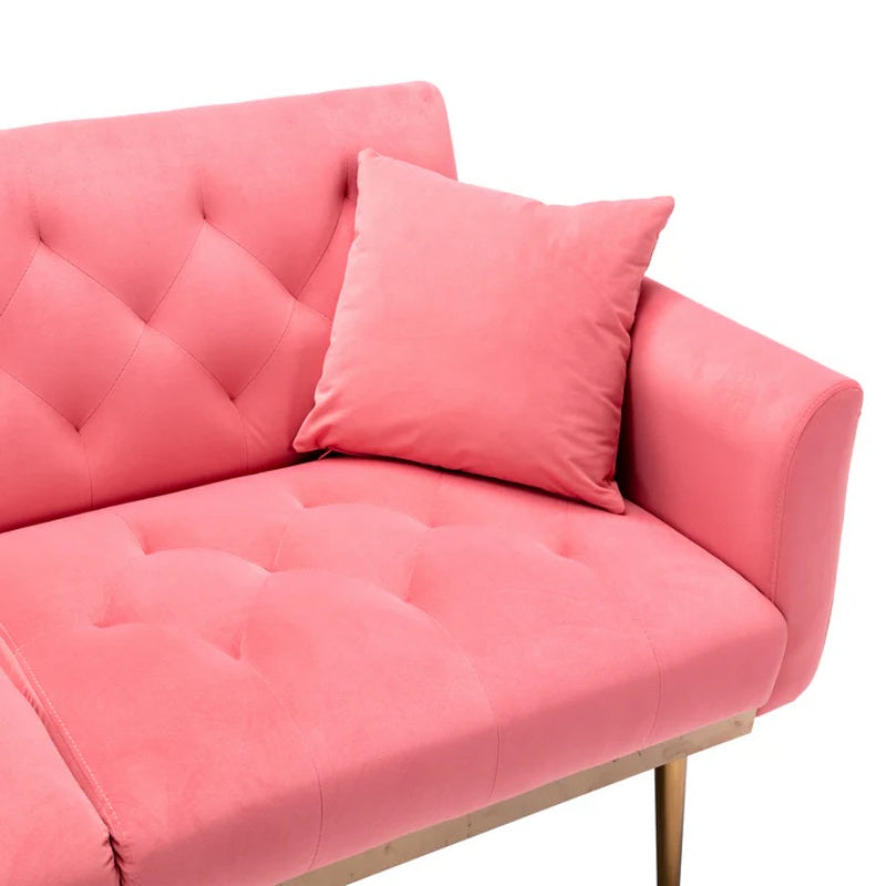 COOLMORE Velvet Sofa , Accent sofa .loveseat sofa with metal feet-海智集-Default-