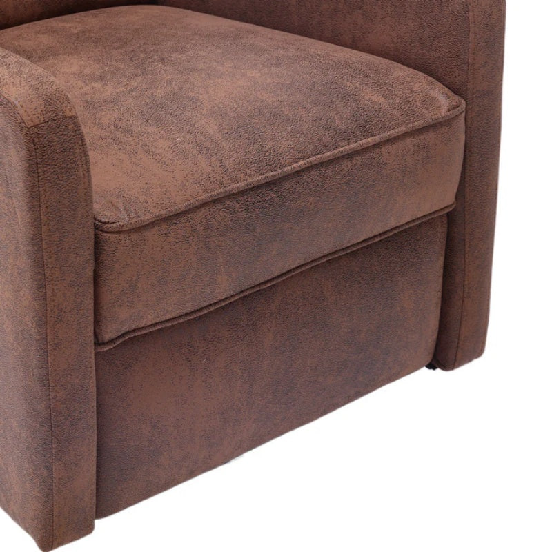 COOLMORE Rocking Recliner Chair,360 Degree Swivel Nursery Rocking Chair,Glider Chair,Modern Small Rocking Swivel Recliner Chair for Bedroom,Living Room Chair Home Theater Seat (Coffee)-海智集-Default-