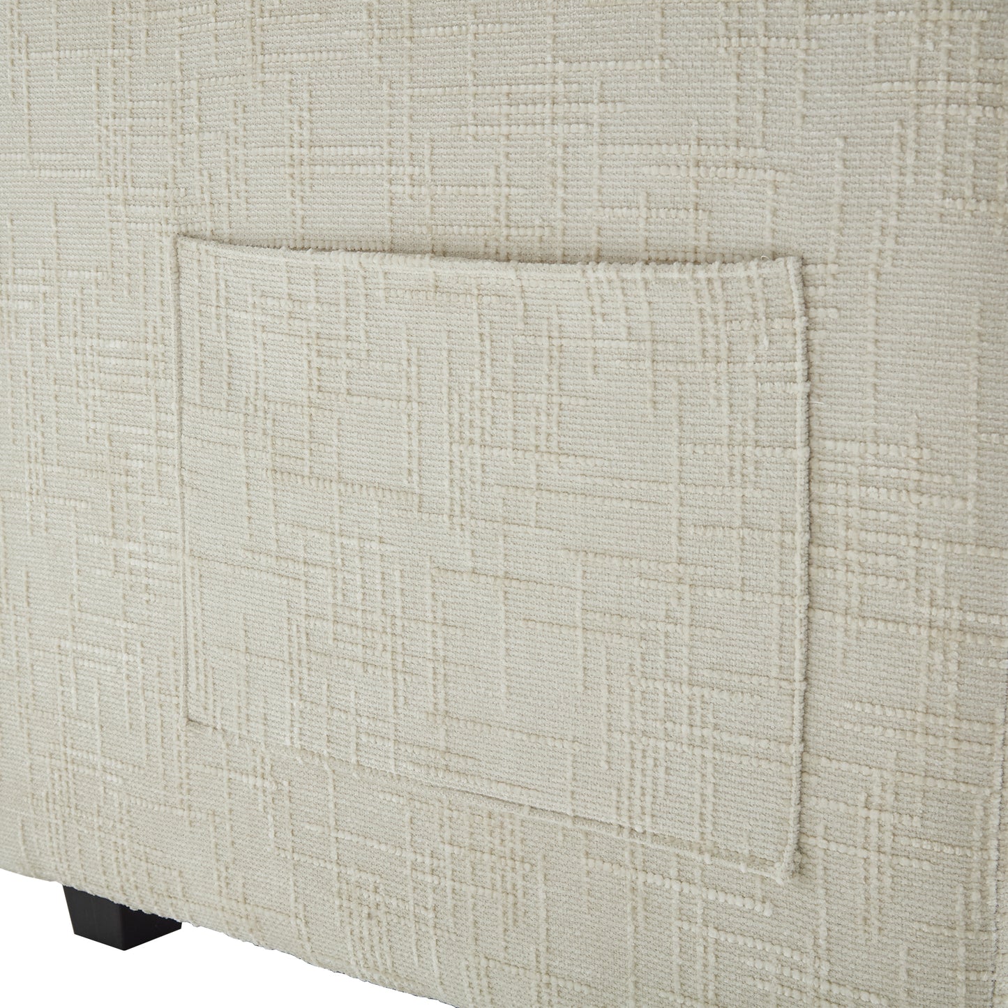 UNITED WE WIN Chenille fabric, solid construction, the overall structure of the sofa is stable, detachable armrests, two foot stools and two-seat sofa with side pockets-海智集-Default-