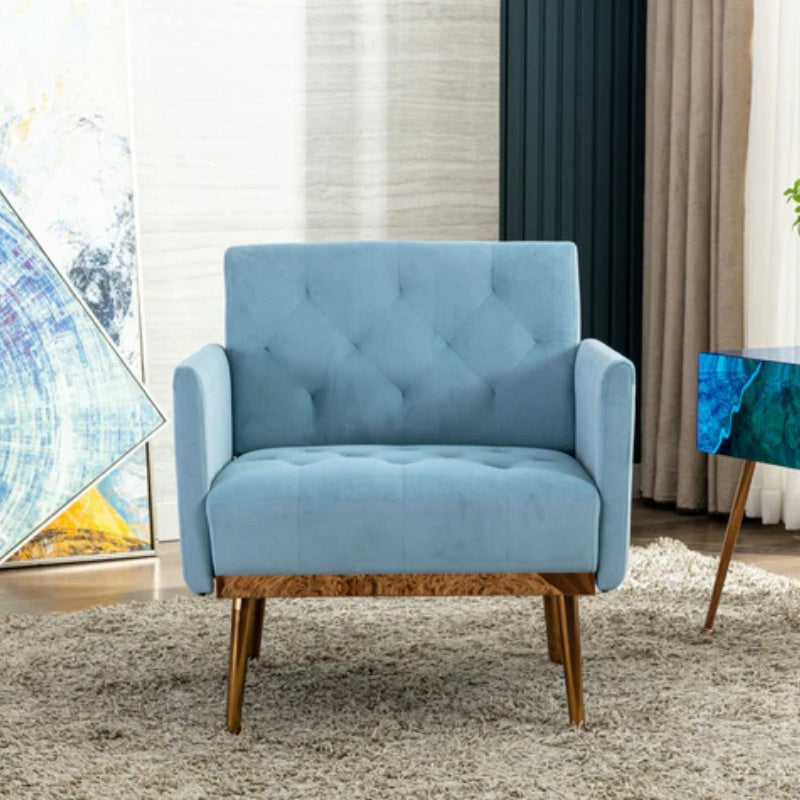COOLMORE Accent Chair ,leisure single sofa with Rose Golden feet-海智集-Default-