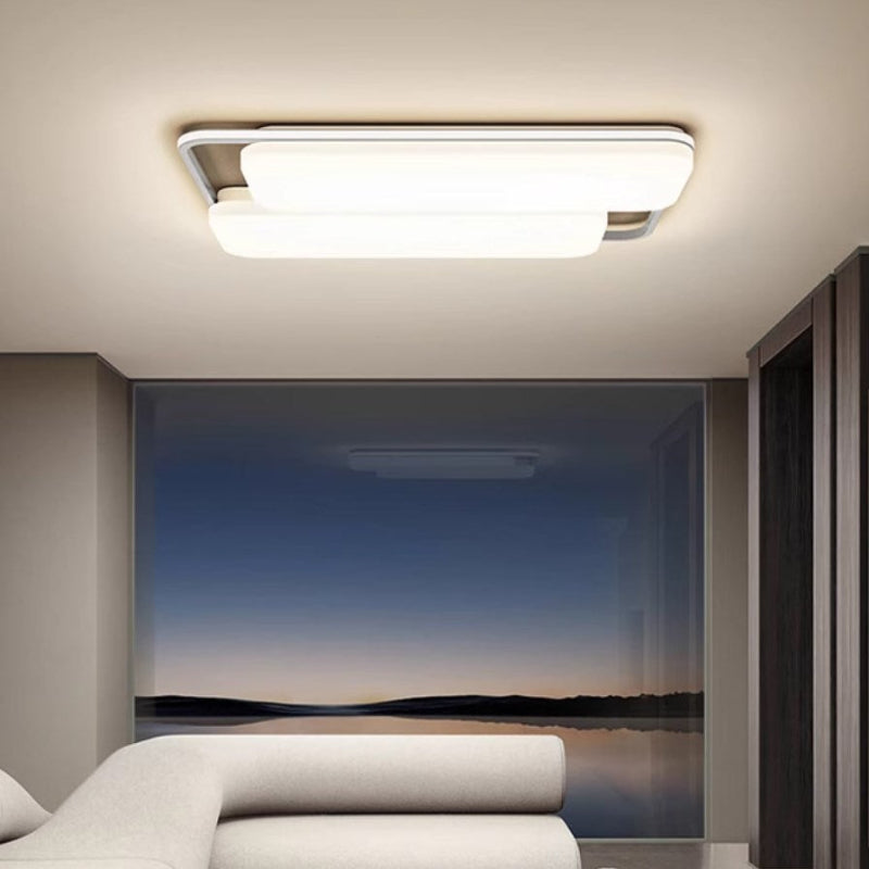 Smart ceiling lamps for bedrooms and living rooms are simple, modern and elegant, with full lamp binding-海智集-