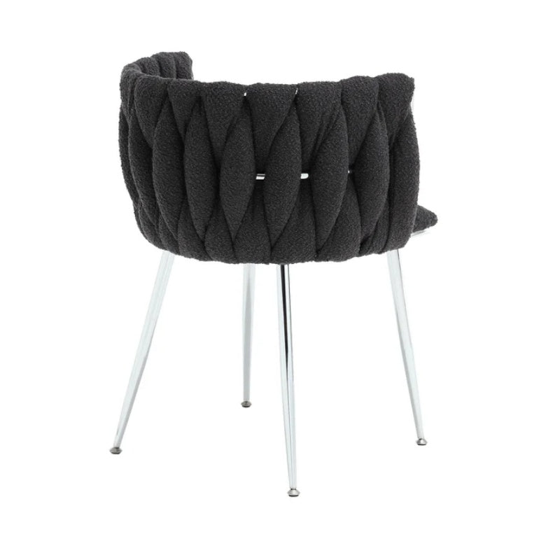 COOLMORE Leisure Dining Chairs Accent Chair Velvet Accent Lounge Chair With Metal Feet 2PC/SET-海智集-Default-