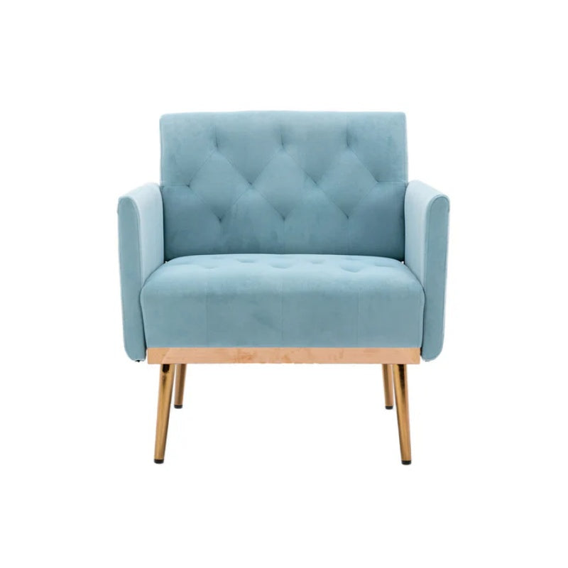 COOLMORE Accent Chair ,leisure single sofa with Rose Golden feet-海智集-Default-