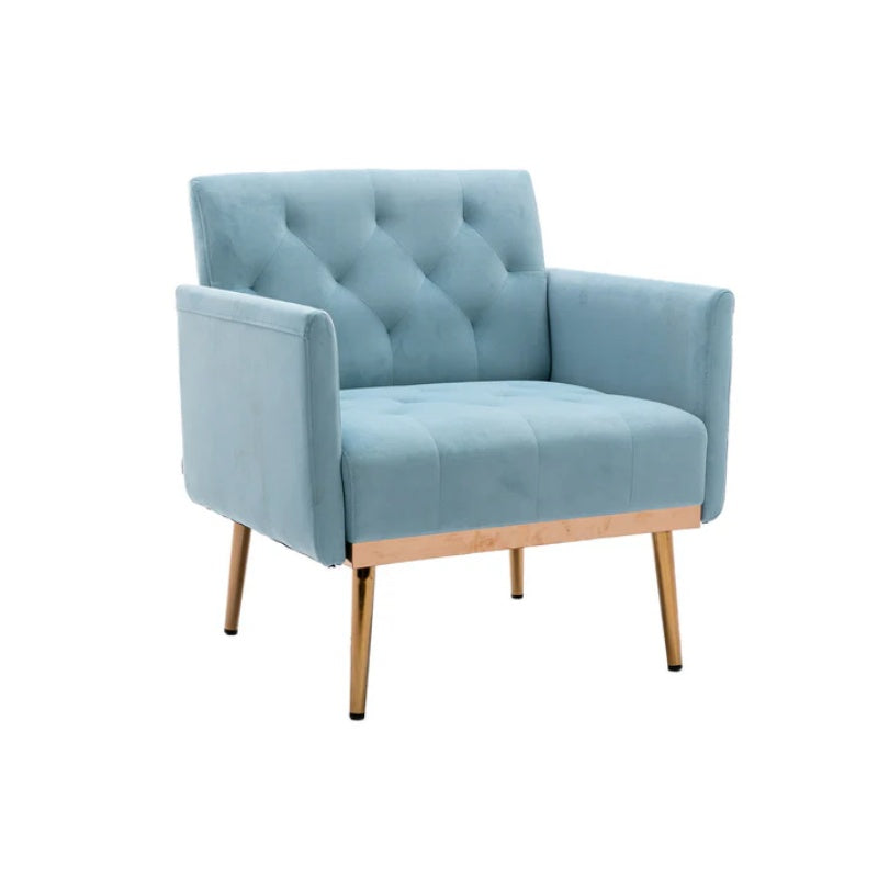 COOLMORE Accent Chair ,leisure single sofa with Rose Golden feet-海智集-Default-