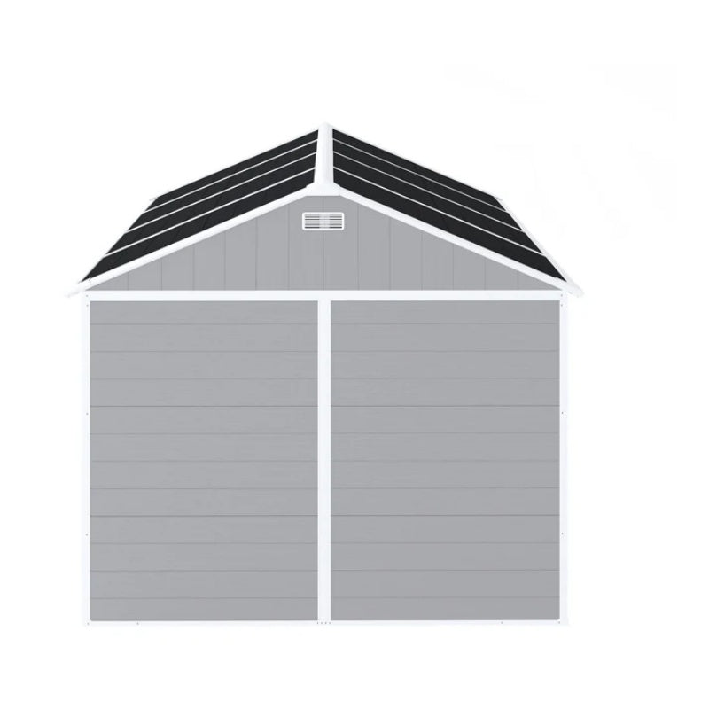 Campcraft 6*5ft resin storage shed, high quality pp material, strong structure, waterproof, rust and UV proof, large storage space, 12mm thick pp board, HD window lighting-海智集-Default-