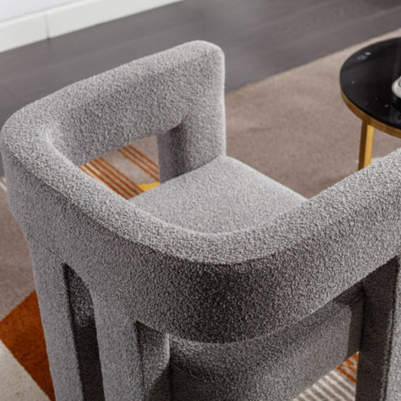 COOLMORE Contemporary Designed Fabric Upholstered Accent/Dining Chair /Barrel Side Chairs Kitchen Armchair for Living Room 2PC/SET-海智集-Default-