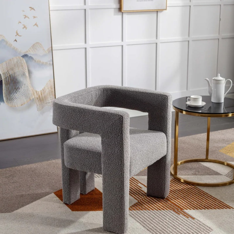 COOLMORE Contemporary Designed Fabric Upholstered Accent/Dining Chair /Barrel Side Chairs Kitchen Armchair for Living Room 2PC/SET-海智集-Default-