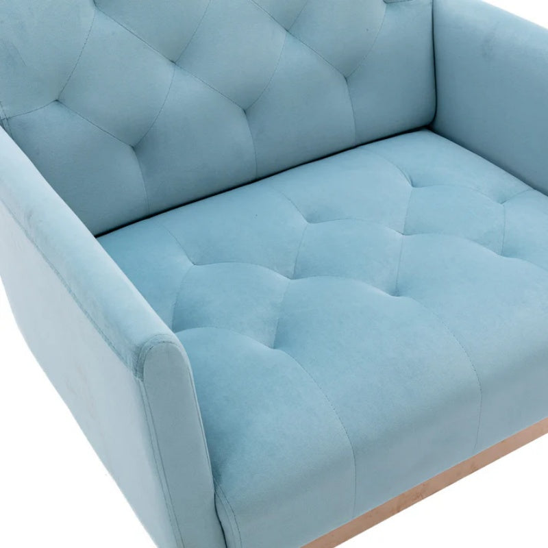 COOLMORE Accent Chair ,leisure single sofa with Rose Golden feet-海智集-Default-