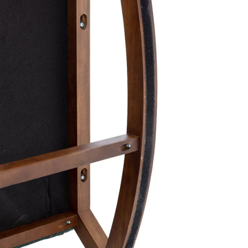 Rocking Chair, Modern Glider Chair, Recliner Armchair with Wood Legs and Side Pocket, Nursery Rocking Accent Chair with High Back for Living Room Bedroom (Emerald linen)-海智集-Default-