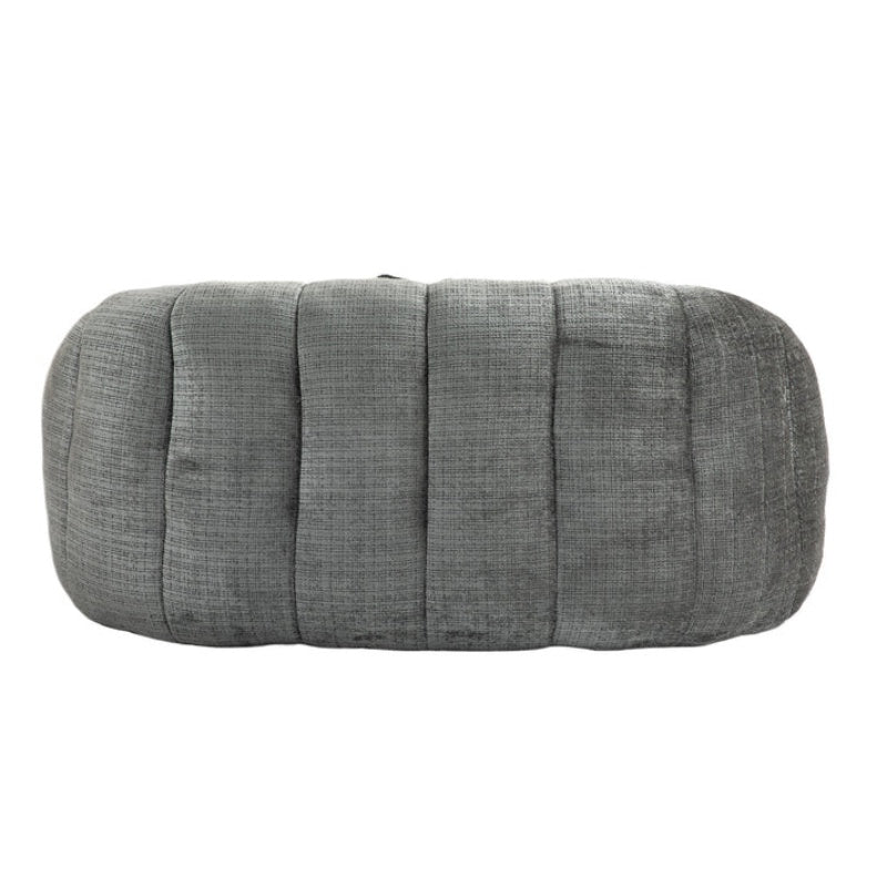 Durable Comfort High Back Bean Bag Sofa Lounger for Adults and Kids, Gray Chenille-海智集-Default-