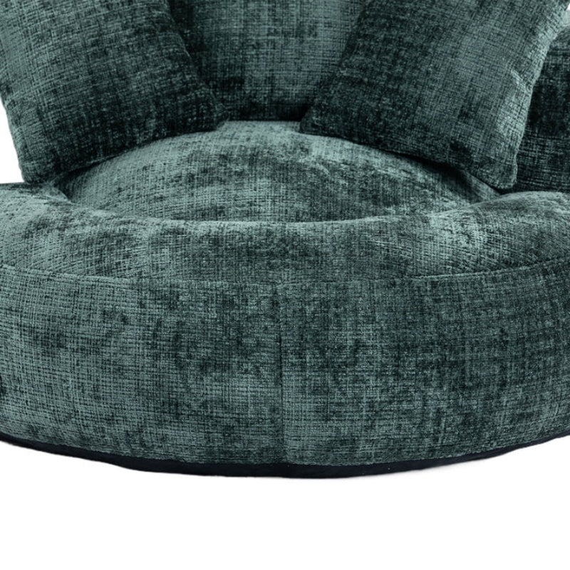 Emerald Chenille High Back Bean Bag Chair Couch with Three Pillows, Indoor & Outdoor, Single Gaming Sofa for Bedroom and Office-海智集-Default-