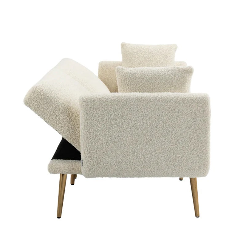 COOLMORE Velvet Sofa , Accent sofa .loveseat sofa with metal feet-海智集-Default-