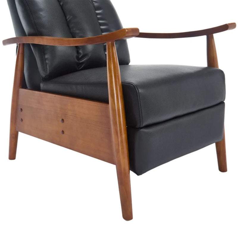 COOLMORE Wood Frame Armchair, Modern Accent Chair Lounge Chair for Living Room-海智集-Default-