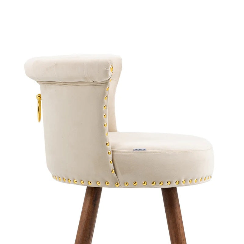 COOLMORE Swivel Bar Stools with Backrest Footrest ,with a fixed height of 360 degrees-海智集-Default-